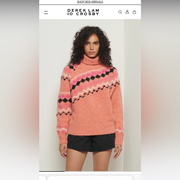 Derek Lam Sweaters - NWT! Derek Lam 10 Crosby  peach multi sweater XS